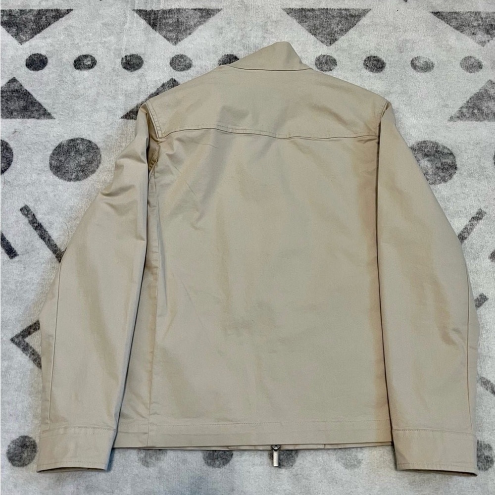 Express Light Beige Jacket with Stand Collar NWT - image 2